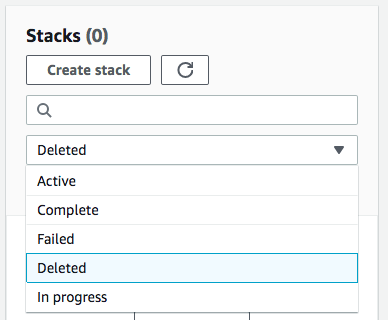 
               Filter（筛选条件）菜单中的 Deleted（已删除）选项。
            