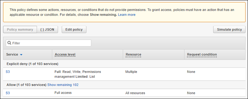 
        “Policy summary (策略摘要)”对话框图像
      