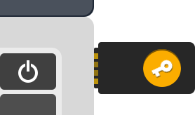 
            FIDO 安全密钥已插入 USB 端口
          