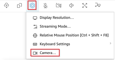 
                摄像头菜单选项
              