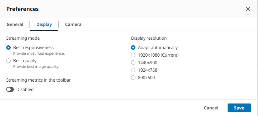 
            显示是 “首选项” 模式中左起的第二个选项卡。
          